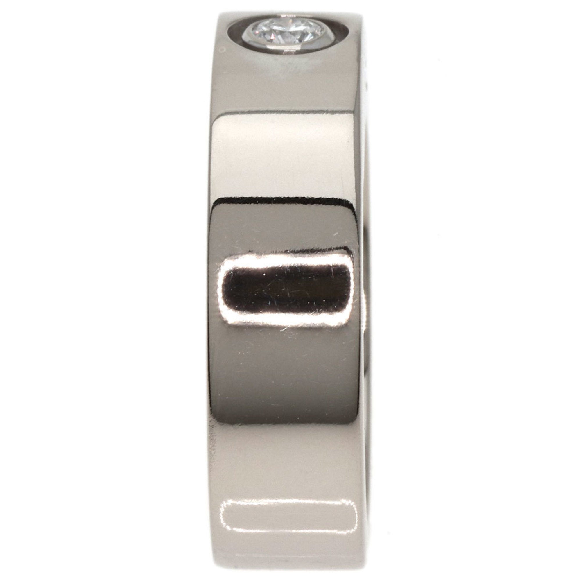 Pre-Owned Cartier Anniversary 1P Diamond #48 Ring, K18 White Gold, Women's, CARTIER (Good)
