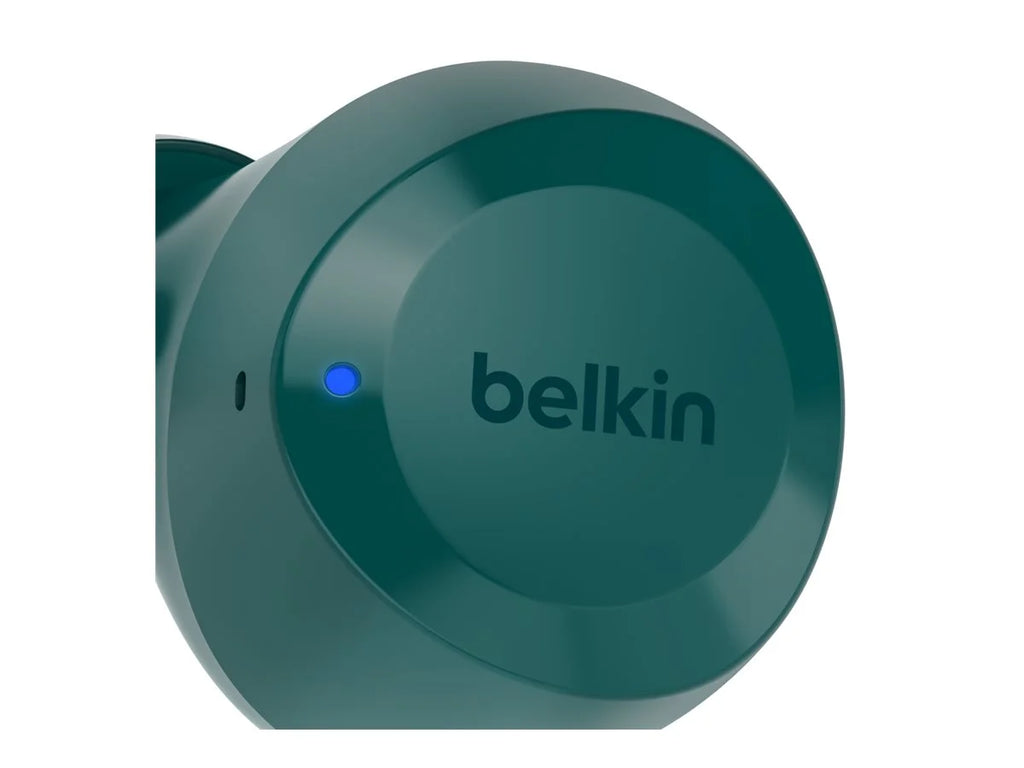 Belkin SoundForm™ Bolt, True Wireless Earbuds, Wireless Charging, IPX5 Sweat and Water Strong USB-C, Up to 28 Hours of Battery Life, iPhone, Galaxy, Pixel and More - Teal