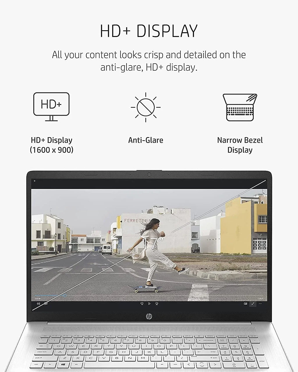 2021 Newest HP 17 Laptop, 17" HD+ Anti-Glare Screen, 11th Gen Core i5-1135G7, Iris Xe Graphics, 32 GB RAM, 2 TB HDD, Long Battery Life, Webcam, Mics, Win10, Silver + Oydisen Cloth