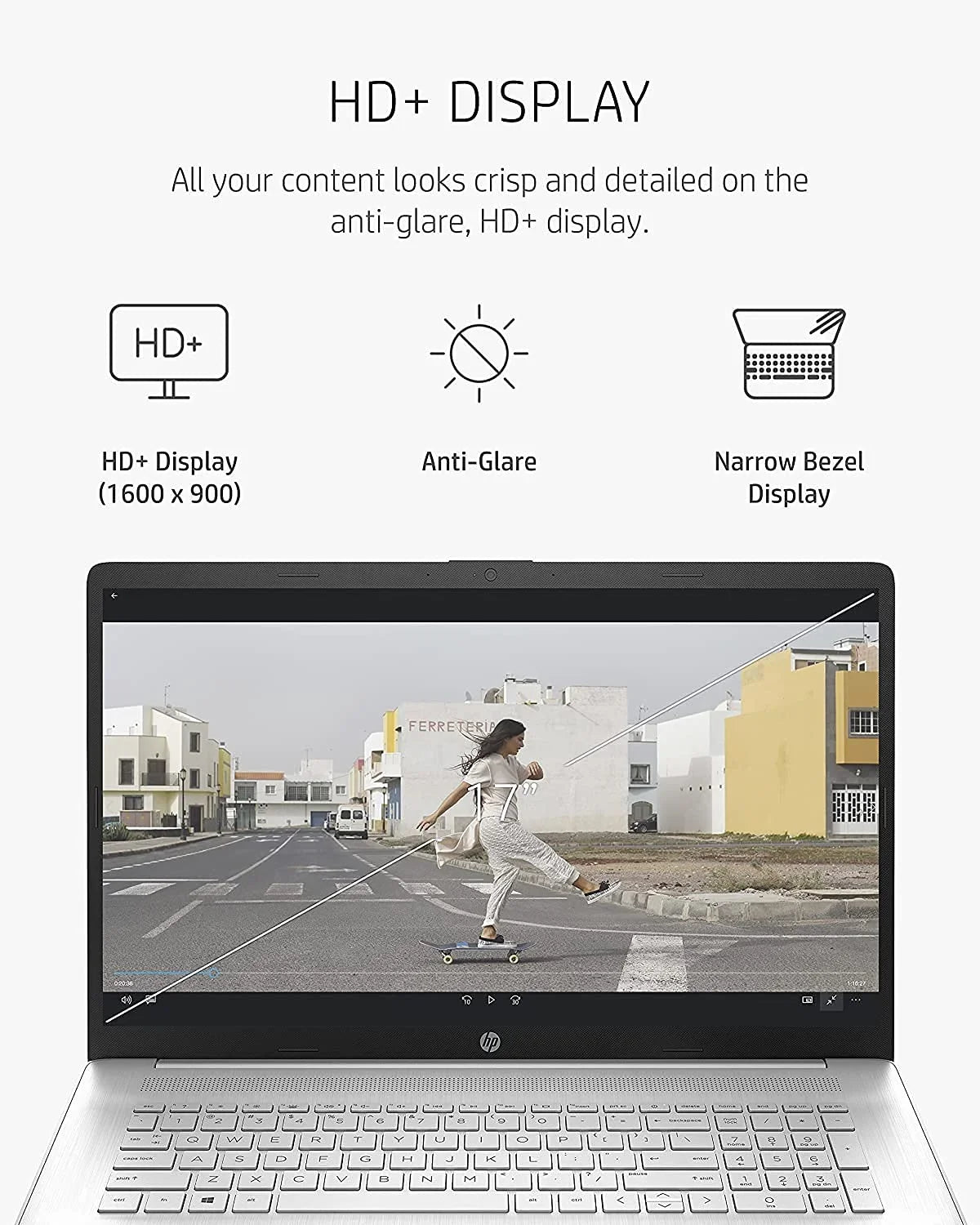 2021 Newest HP 17 Laptop, 17" HD+ Anti-Glare Screen, 11th Gen Core i5-1135G7, Iris Xe Graphics, 32 GB RAM, 2 TB HDD, Long Battery Life, Webcam, Mics, Win10, Silver + Oydisen Cloth