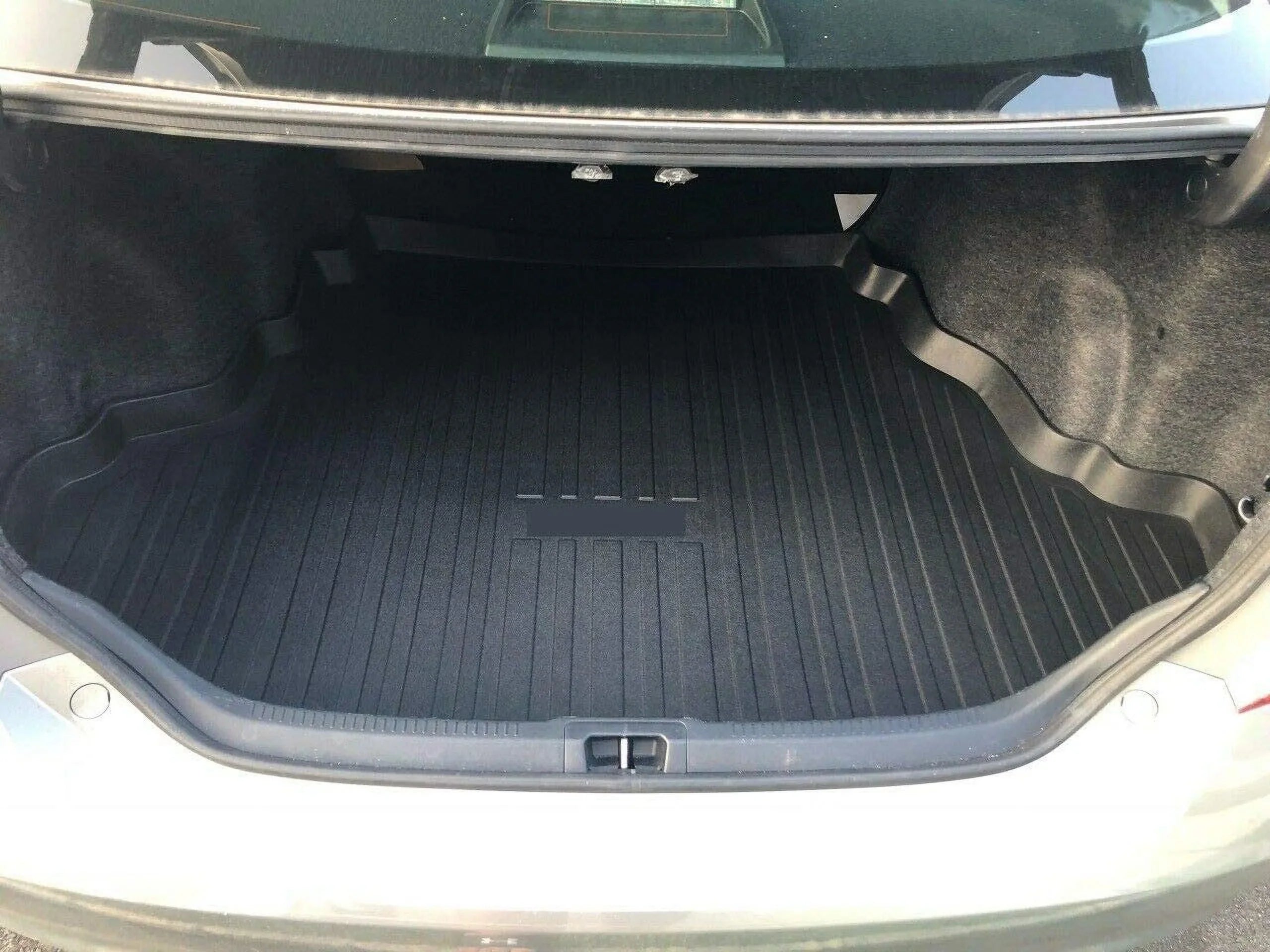 EACCESSORIES EA Cargo Liner – Trunk Mat for Toyota Camry 2012-2017 – Strong Trunk Mats for Cars with Raised Lip – Non-Slip Car Trunk Mat Rubber – Easy to Install – Laser Pre-Cut Design