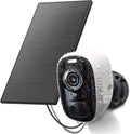 YUNWEN Solar Camera Outdoor Wireless: Magnetic WiFi 4MP Security Camera Battery Powered PIR/AI Motion Detection Two-Way Talk Spotlight Siren Alarm IP66 Waterproof Cloud/SD Storage