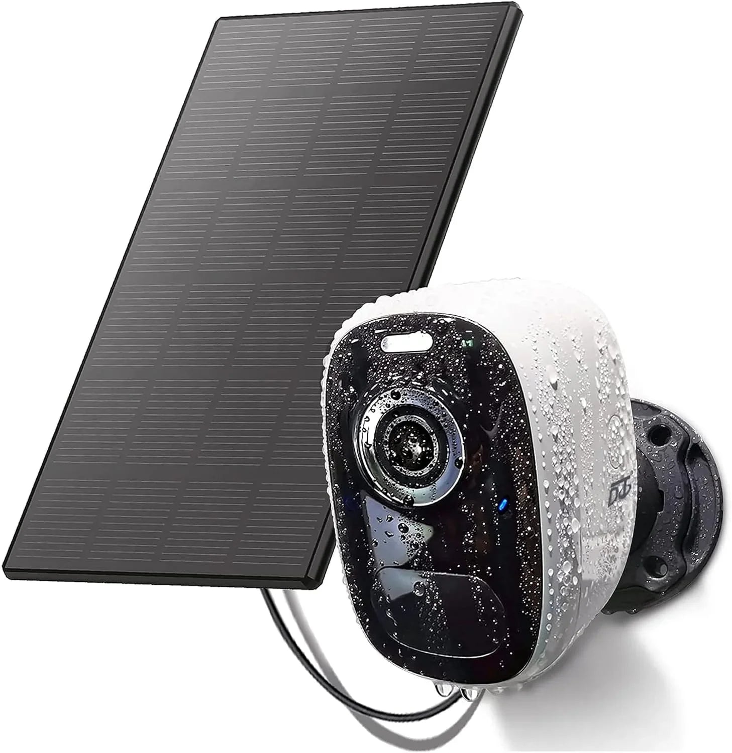 YUNWEN Solar Camera Outdoor Wireless: Magnetic WiFi 4MP Security Camera Battery Powered PIR/AI Motion Detection Two-Way Talk Spotlight Siren Alarm IP66 Waterproof Cloud/SD Storage