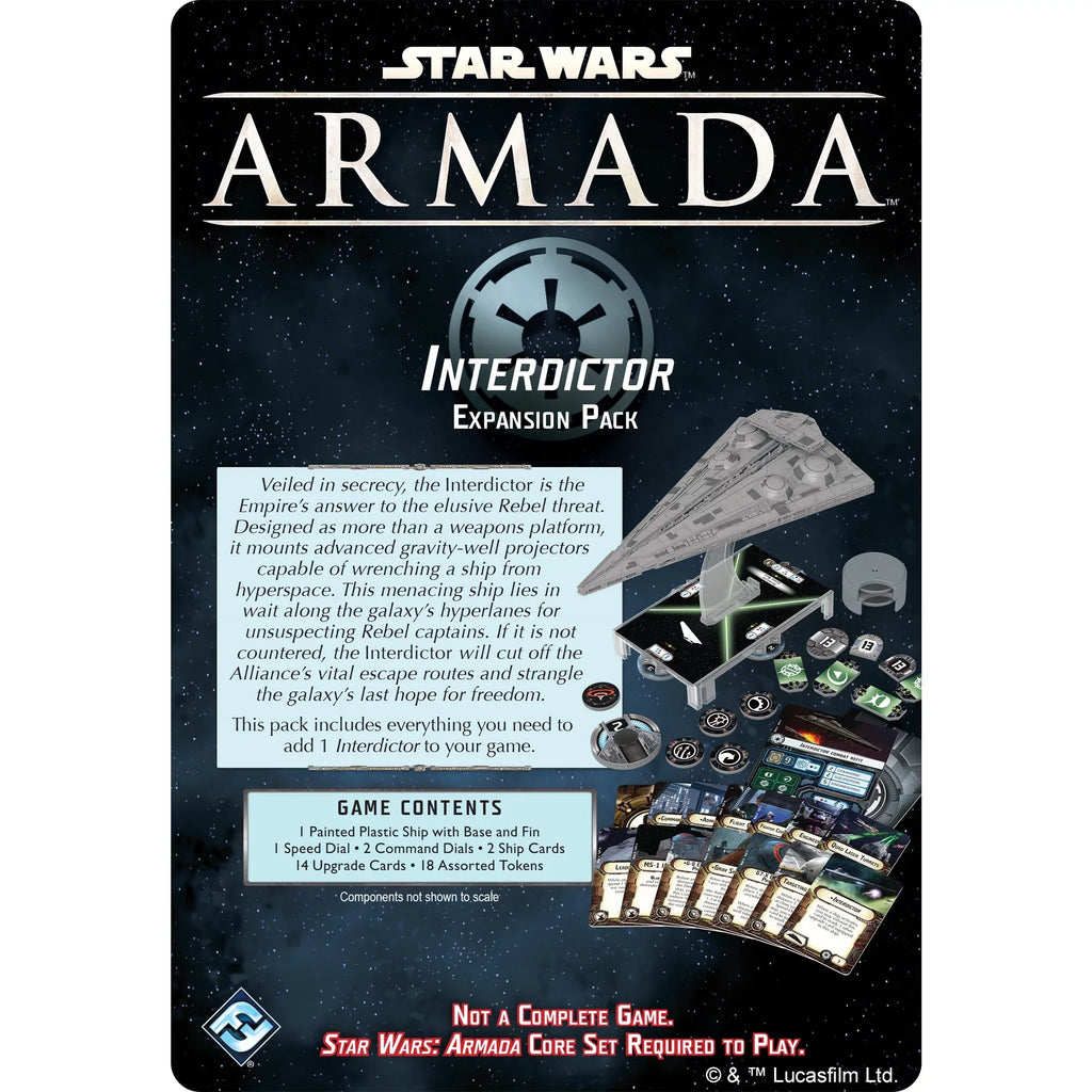 Star Wars Armada: Interdictor Class Star Destroyer Expansion Miniature Game for ages 14 and up, from Asmodee