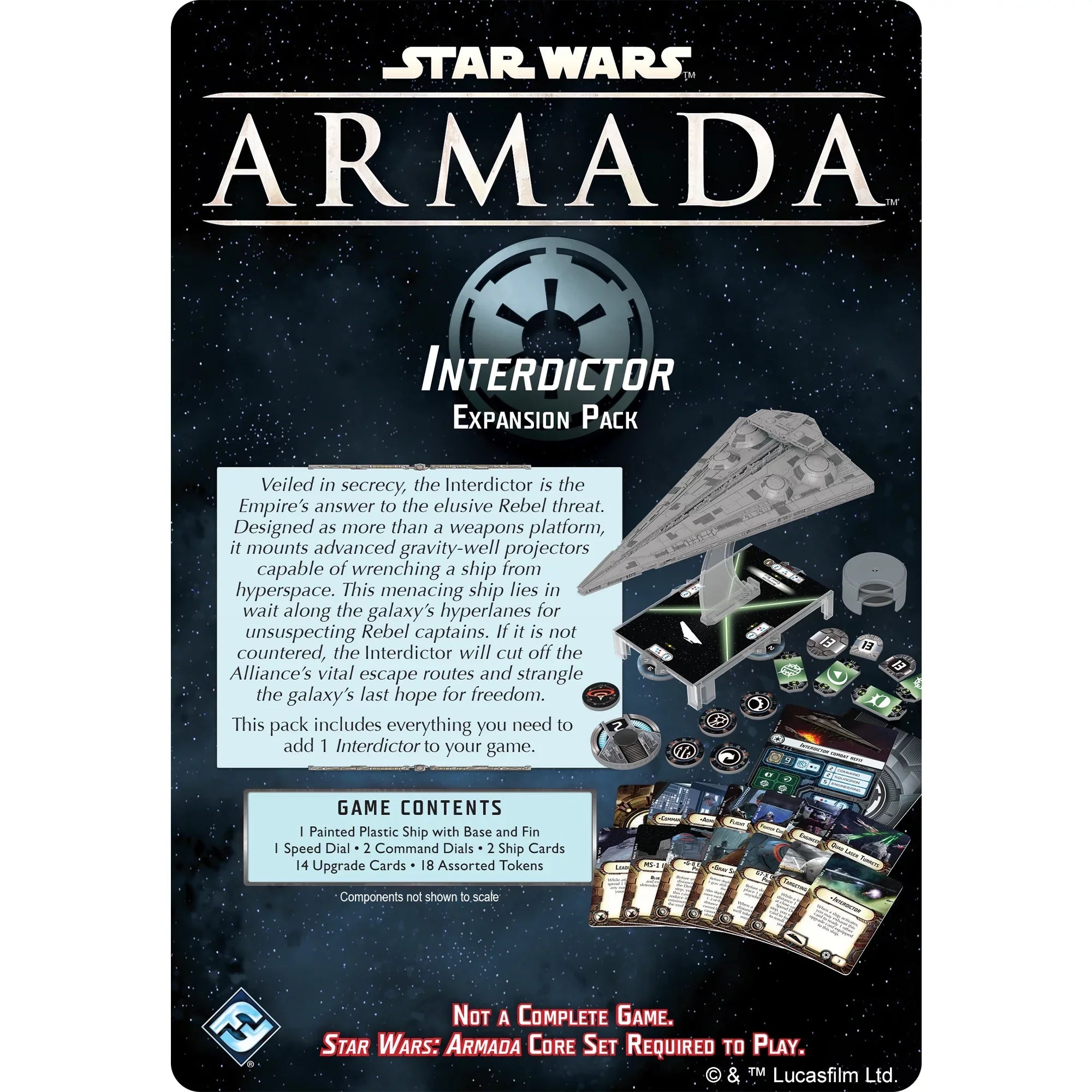 Star Wars Armada: Interdictor Class Star Destroyer Expansion Miniature Game for ages 14 and up, from Asmodee