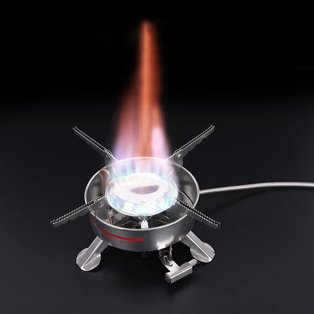 MABOTO BRS-10 Outdoor Portable Camping Picnic Split-Type Stainless Steel Butane Gas Cooker Big Power Large Blaze