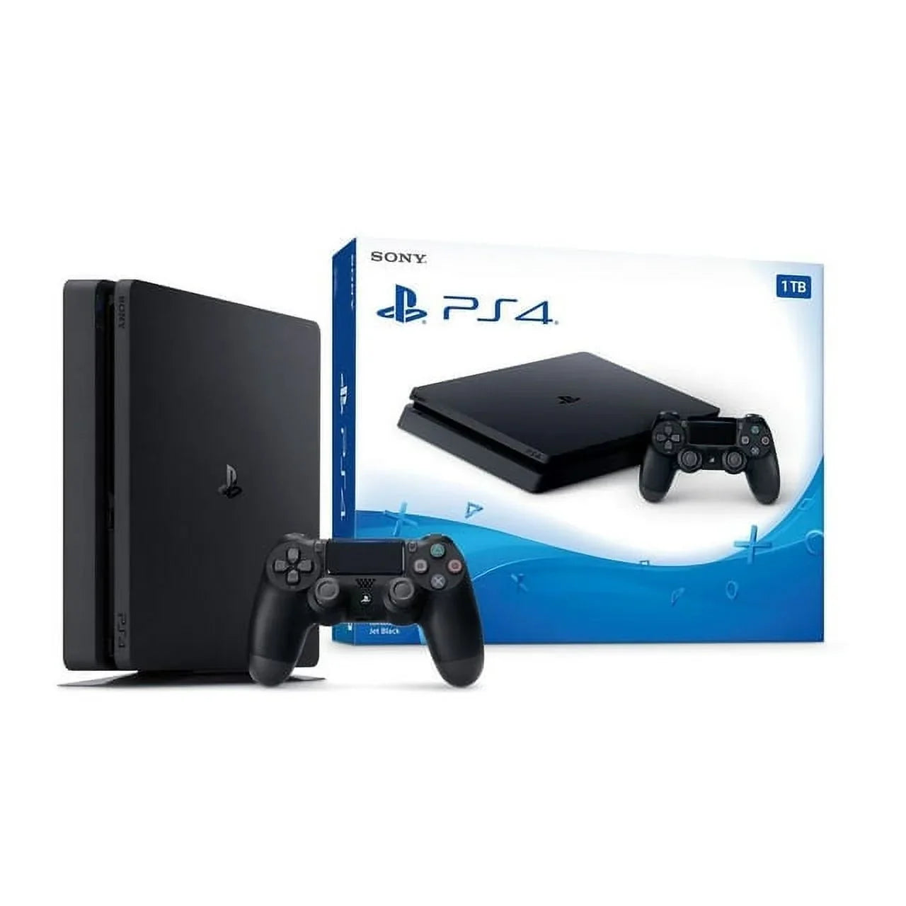 Sony 2215B PlayStation 4 Slim 500GB Gaming Console Black, Headset With BOLT AXTION Cleaning Kit Bundle Like New