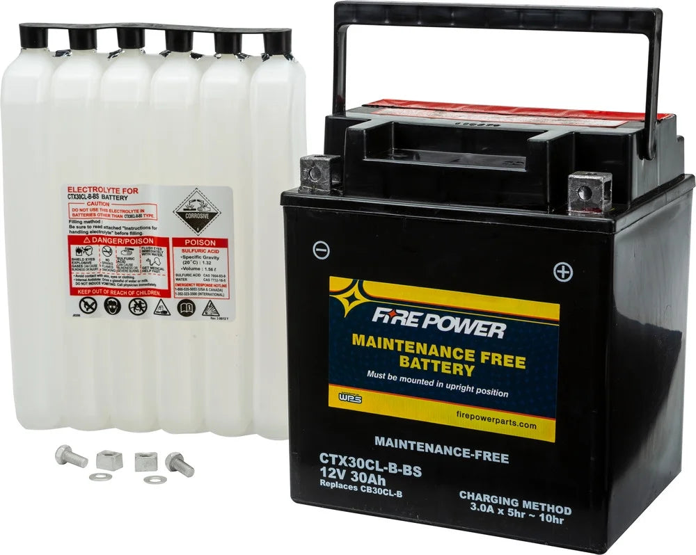 Fire Power Maintenance Free Battery CTX30CL-B-BS Suitable With Sea-Doo VX Cruiser 1100 2007-2015