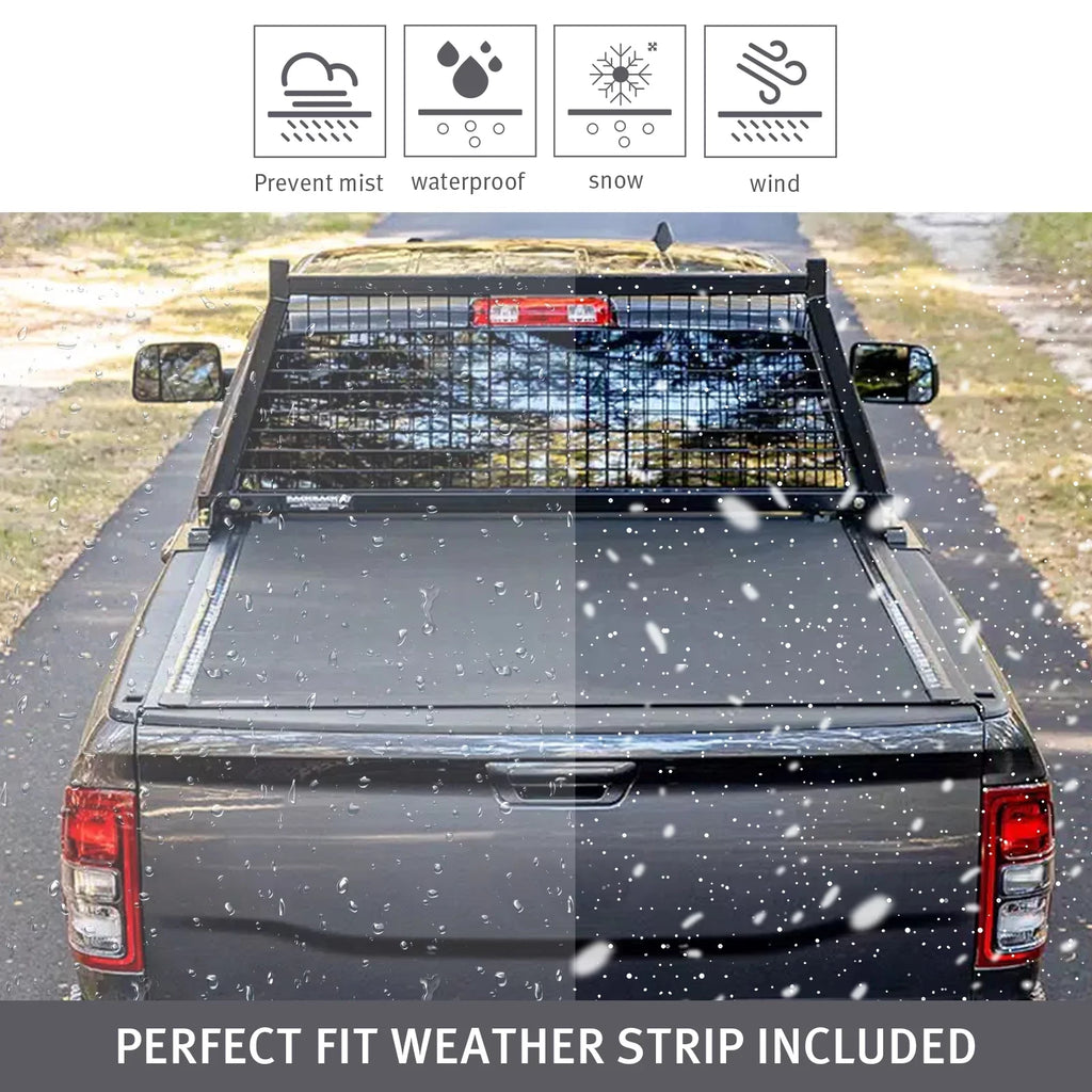 XTWEEX Soft Roll Up Truck Bed Tonneau Protection Fits 2002-2023 Dodge Ram 1500 | 2003-2023 Ram 2500 3500 | 2019+ Ram 1500 Classic Body(Not for New Body) 6.4 FT Bed W/O Rambox