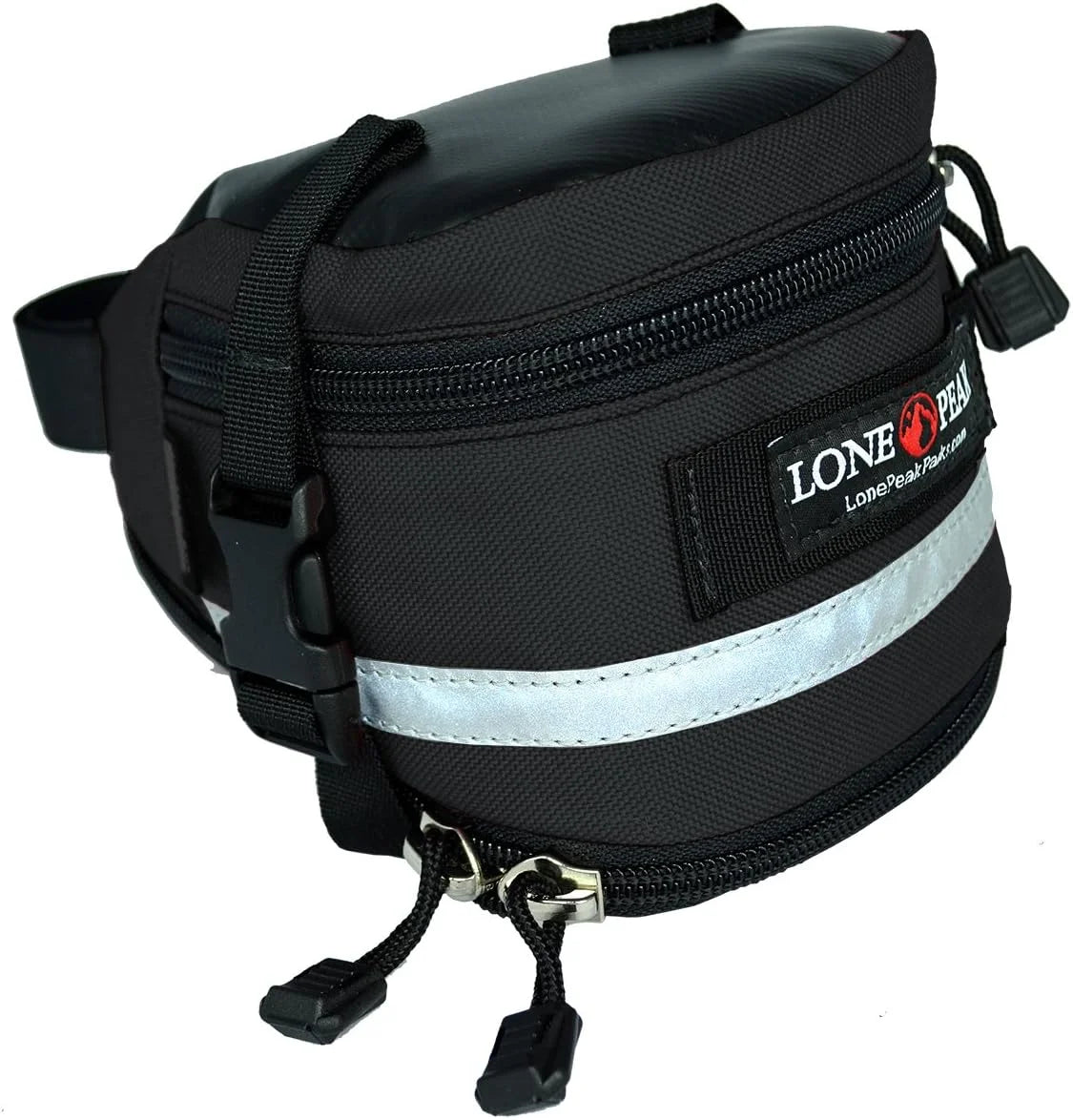 Lone Peak Deluxe Expandable Bicycle Seat Bag Black