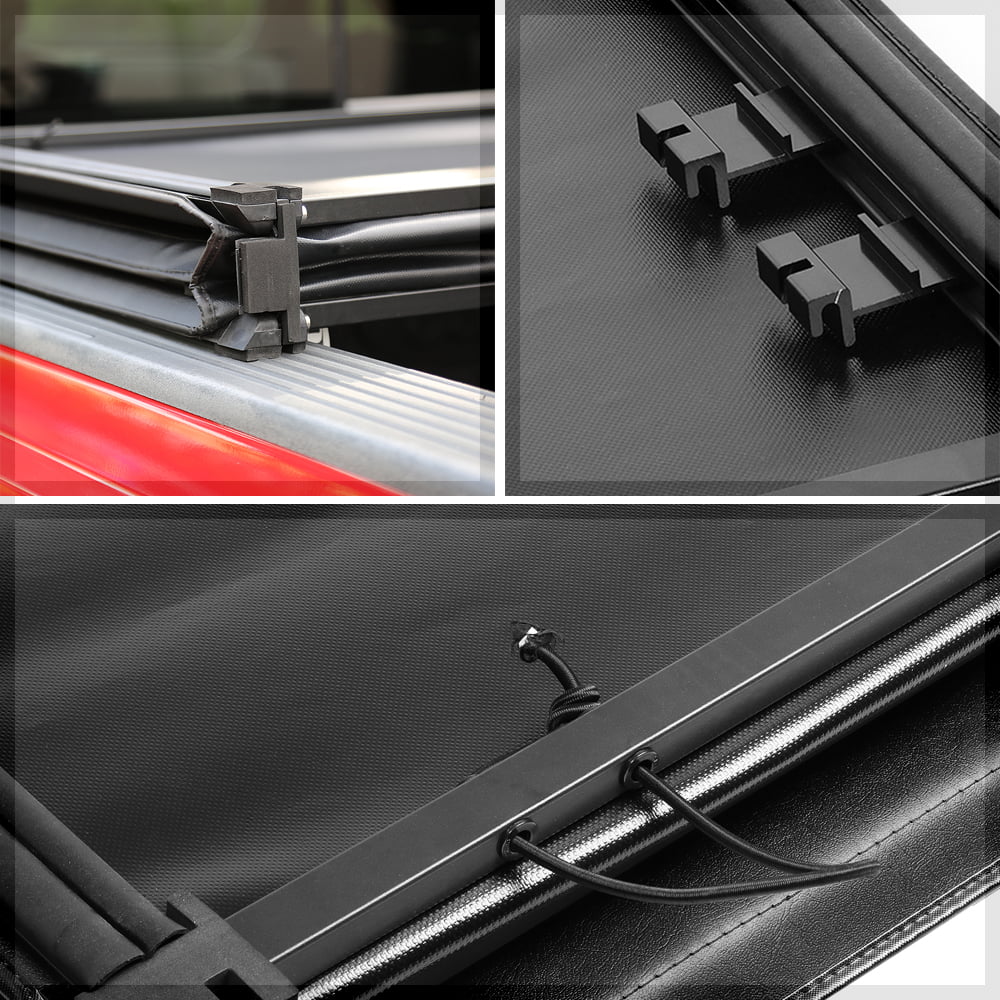 Short Bed Tonneau Protection 5.7Ft Soft Tri-Fold Fleetside for 09-21 Ram 1500/2500 Fits select: 2009,2011-2012 DODGE RAM 1500