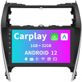 10 inch Touch Screen Car Radio Stereo Matching for Toyota Camry 2012 2013 2014, with Carplay Android Auto GPS/FM/Wifi/USB, Support SWC,Bluetooth,GPS Navigation