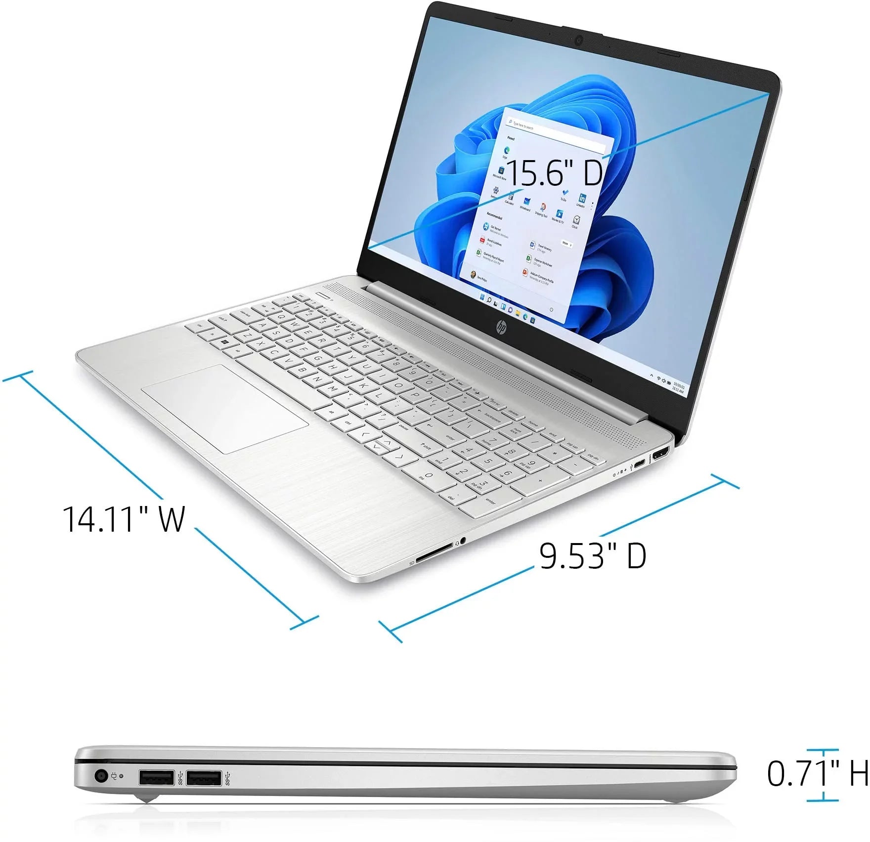2023 Newest HP 15.6 Inch Touchscreen Laptop, 11th Gen i5-1155G7 Processor, 12GB RAM, 256GB PCIe SSD, Iris Xe Graphics, Bluetooth, HDMI, Windows 11 Home in S Mode