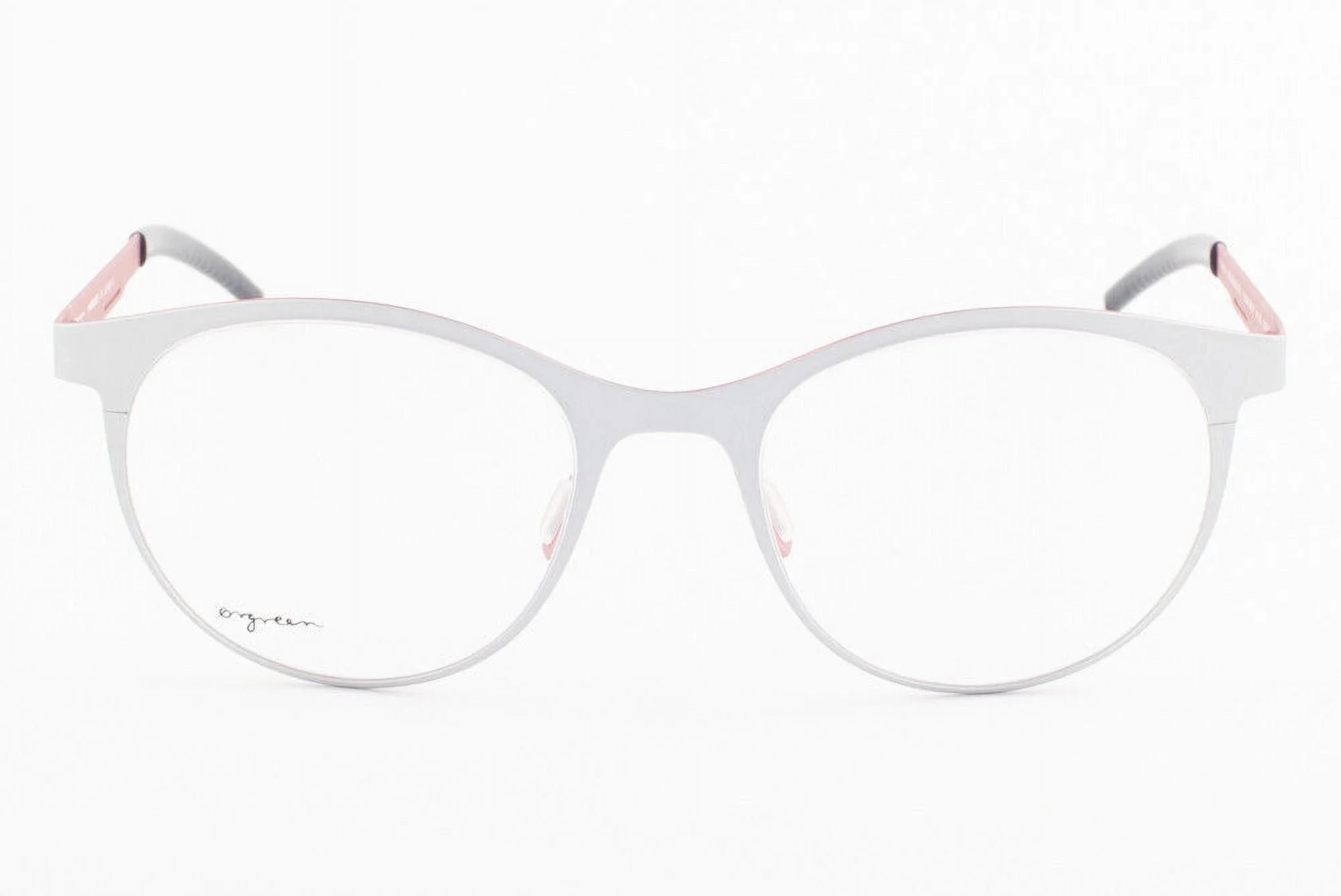Orgreen CONNAISSEUR 382 Matte Silver / Matte Coral Titanium Eyeglasses 50mm