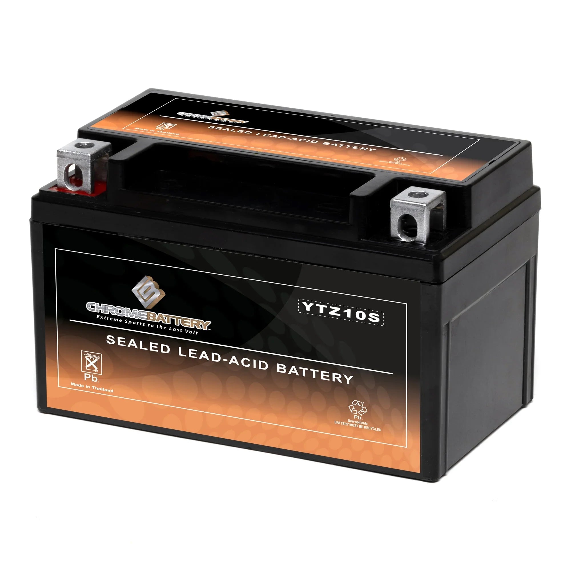 Chrome Battery YTZ10S-BS (YTZ10S 12 Volt,8.6 Ah, 190 CCA) Motorcycle Battery for Suzuki Gsx-r1000, Z, Al8 1000 Cc Years (2017 - 2018)