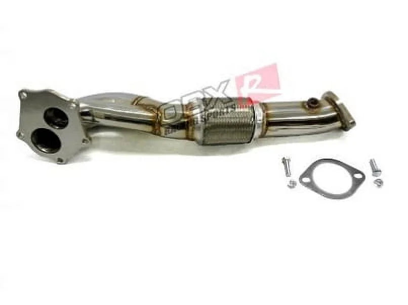 Stainless steel Straight Flow Pipe Fits For 2008 thru 2014 Mitsubishi EVO-X 2.0L 4B11 By Maximizer