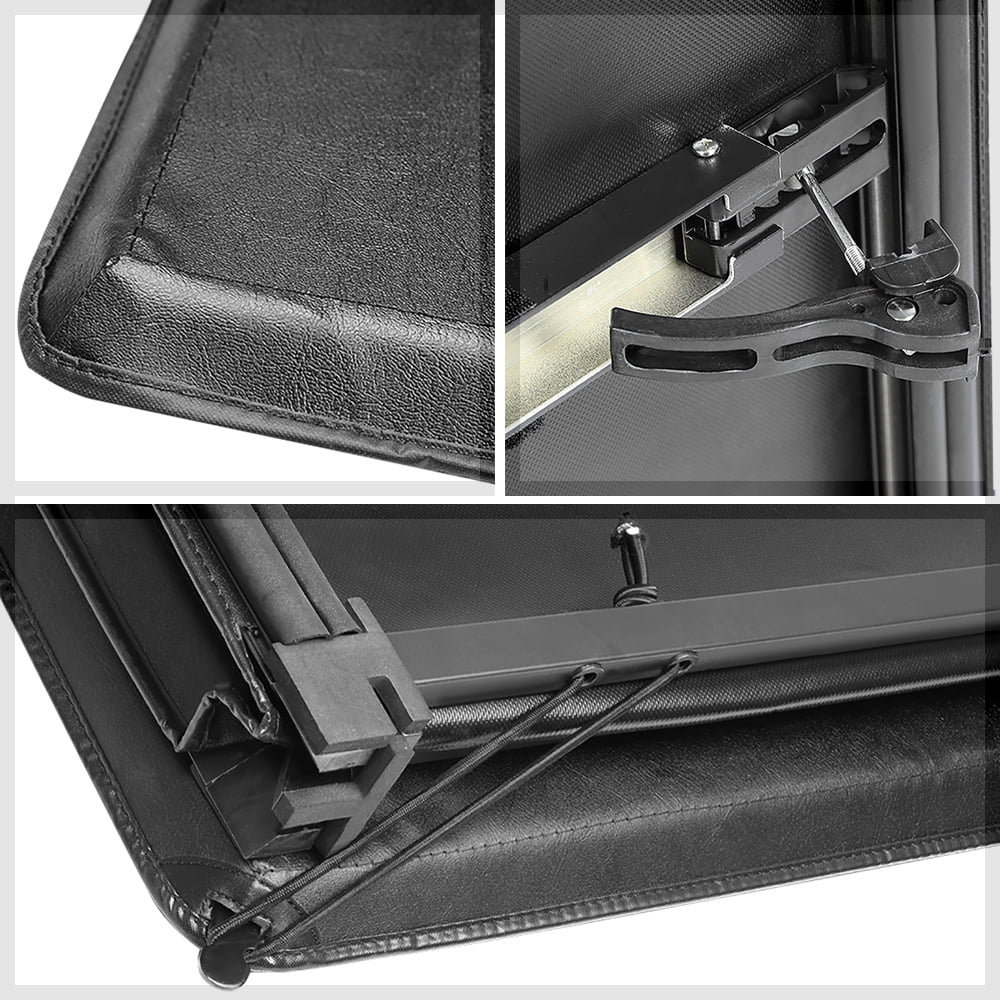 Short Bed Tonneau Protection 5.7Ft Soft Tri-Fold Fleetside for 09-21 Ram 1500/2500 Fits select: 2009,2011-2012 DODGE RAM 1500