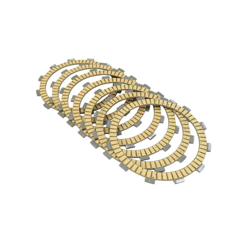 For Kawasaki VN400 Vulcan Classic Drifter/ ZR400 Zephyr X/ ZR400 ZRX400 ZRX400-II ZZ-R400/ EN450 454 LTD/ EN500 Vulcan 500 LTD/ Motorcycle Clutch Friction Plates 7 PCS Paper Based Kits