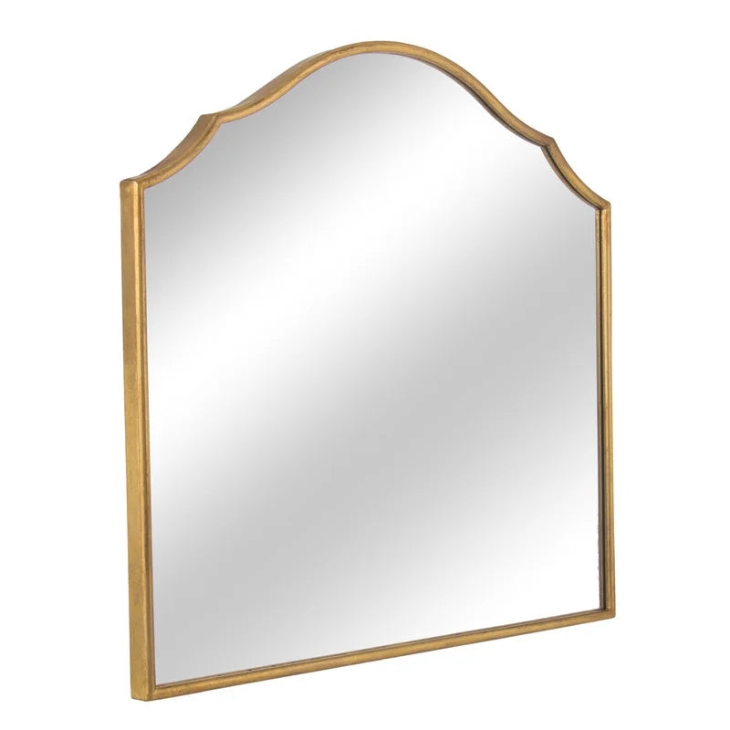 Lizette Gold Wide Arch Metal Farmhouse Wall Mirror