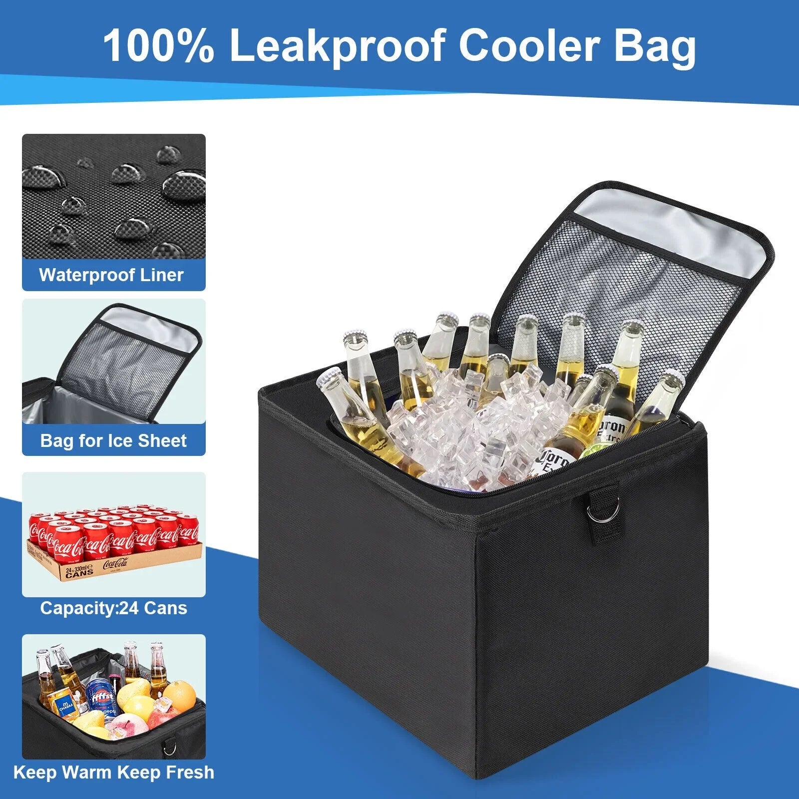 Car Trunk Organizer Multi Compartment Cargo Storage Container for SUV Truck US