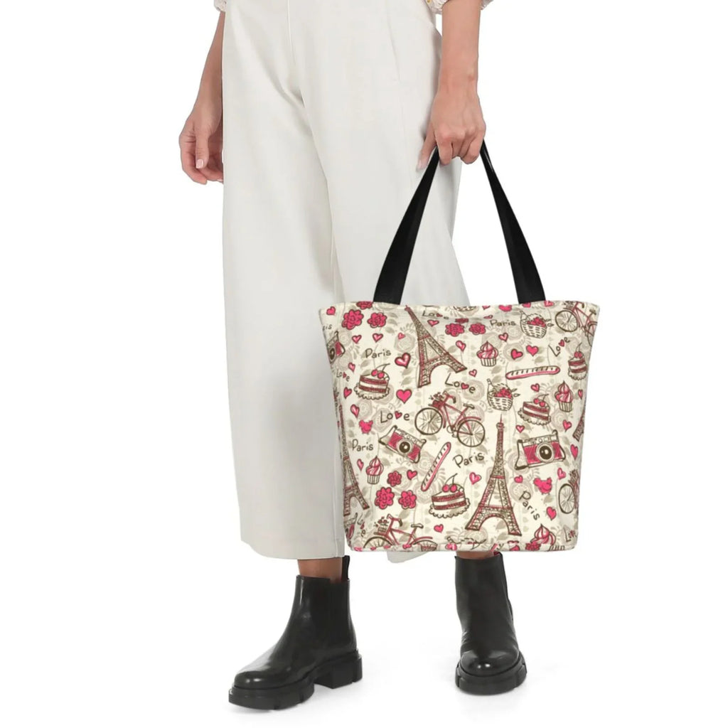 Lukts Paris Vintage Tote Bag,Shoulder Bag Women'S Hobos Handbags Large Capacity Shopping Bag