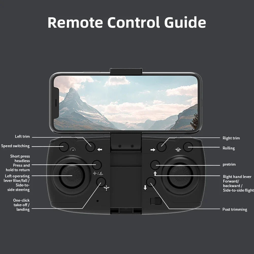 JahyShow AirMaster E88Max - 4K HD Camera RC Drone - WiFi FPV, Foldable Quadcopter, Long Range
