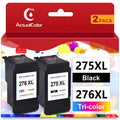 275XL Ink Cartridge for Canon Ink 275 and 276 XL 275XL 276XL PG-275XL CL-276XL Combo Pack for Canon Pixma TS3522 TR4720 TR4700 TR4722 Printer ( Black, Tri-Color)