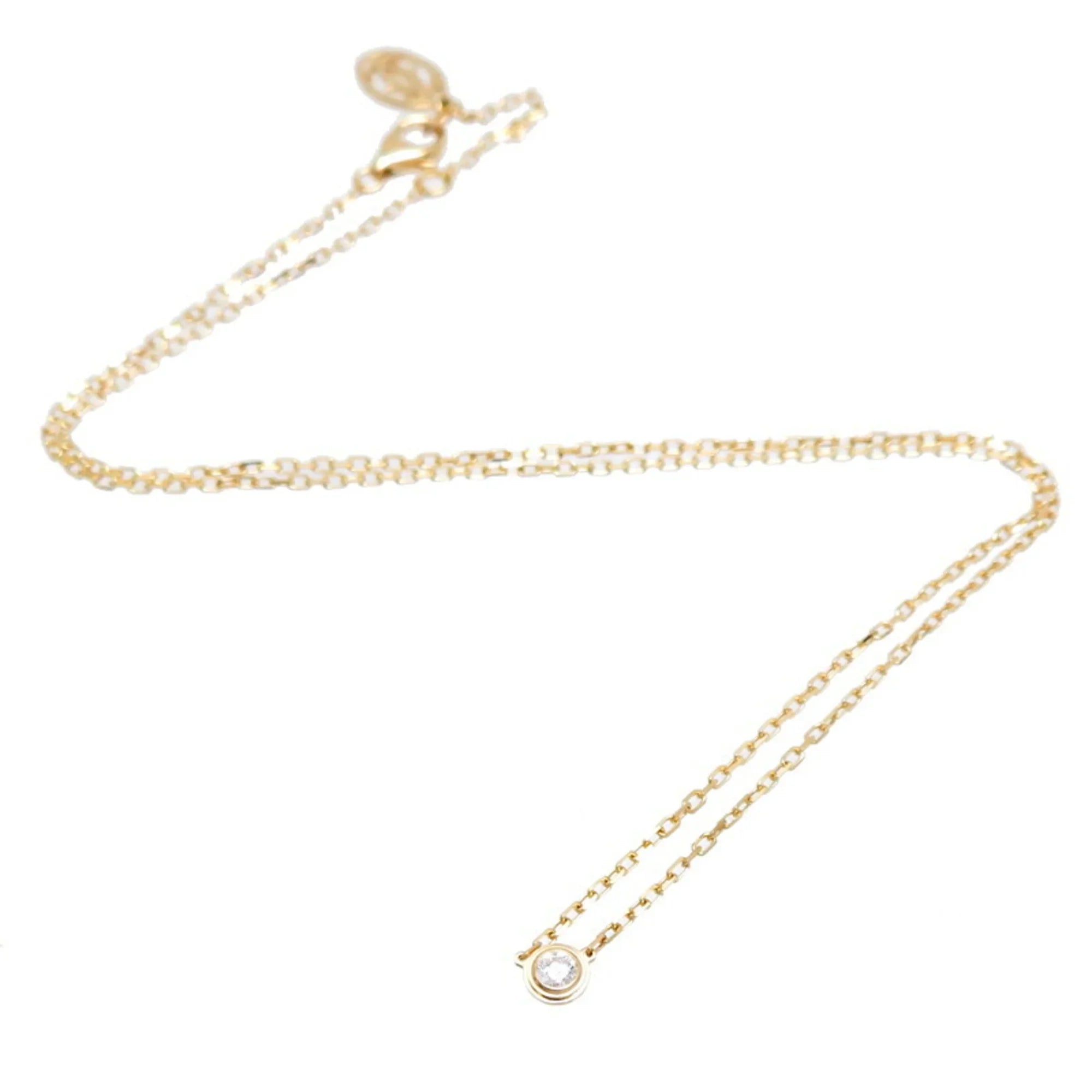 Pre-Owned Cartier 0.09ct Diamond Amour SM Ladies Necklace B7215800 750 Yellow Gold (Good)