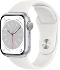 Restored Apple Watch Gen 8 Series 8 41mm Silver Aluminum - White Sport Band MP6M3LL/A (Refurbished)