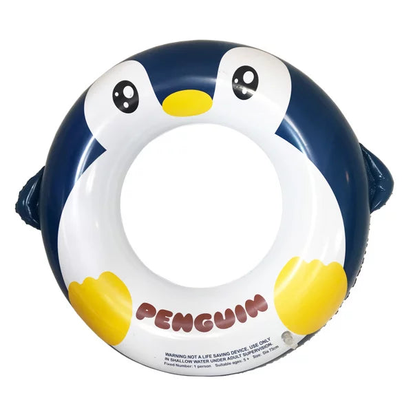 Yejaeka Kids 3 Penguin Print Swim Ring + 1 Large Capacity Water Gun
