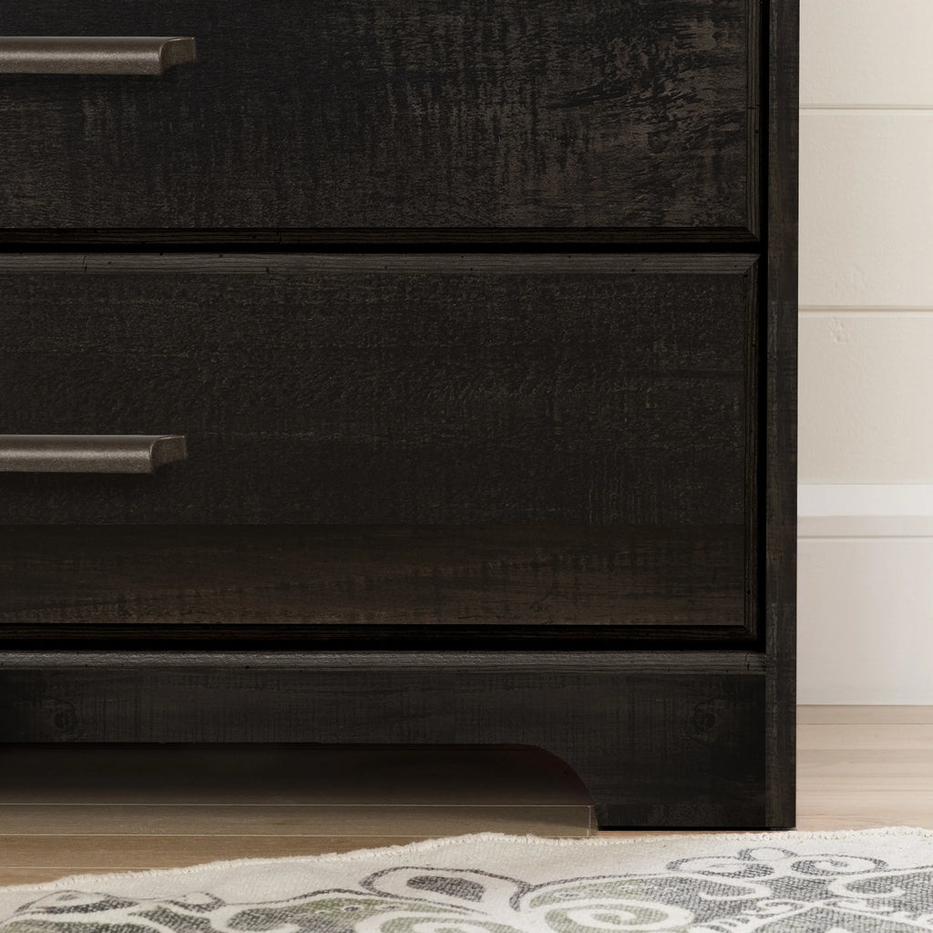 South Shore Versa Traditional 5-Drawers Dresser Rubbed Black