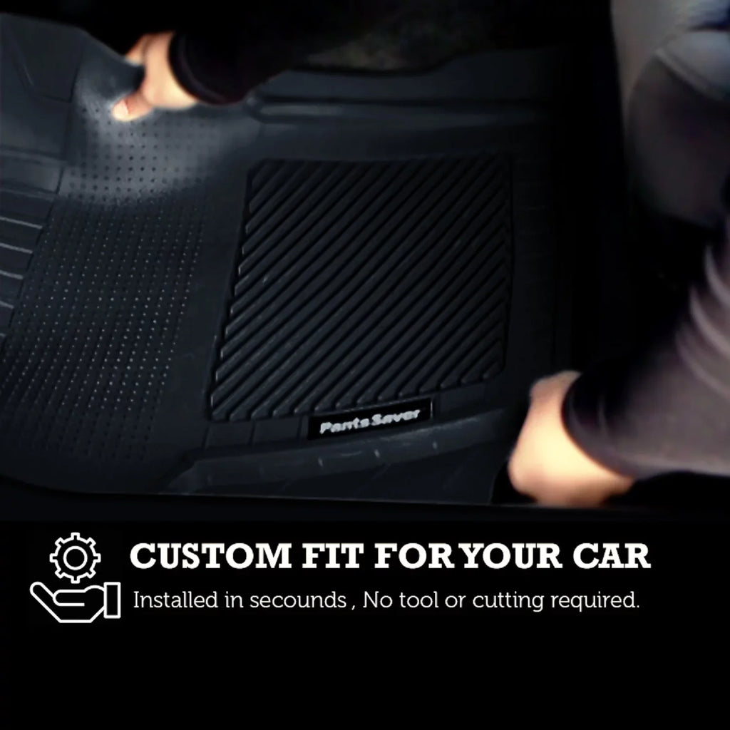 PantsSaver Custom Fit Floor Mats for Genesis GV60 2023 All Condition Protection -4 Piece Set (Gray)