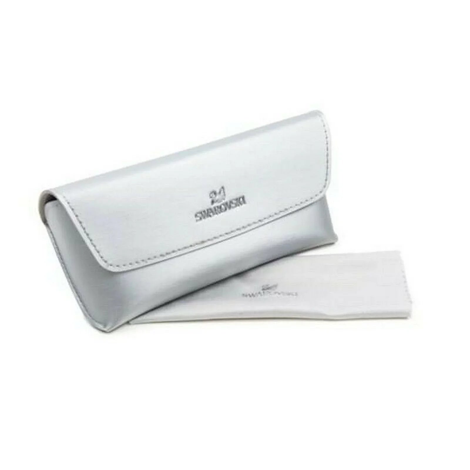 Swarovski Ladies Silver Tone Rectangular Eyeglass Frames SK5232 13 50