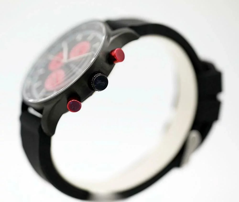 Lars Larsen Storm 133CBRS Black PVD Steel 44mm Black Silicone Quartz Men's Watch
