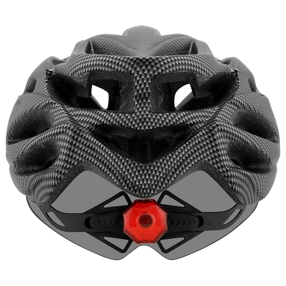 Nebublu Road Mountain Bike Riding Helmet with Lens and Brim - Stay Visible and Protected on the Road!
