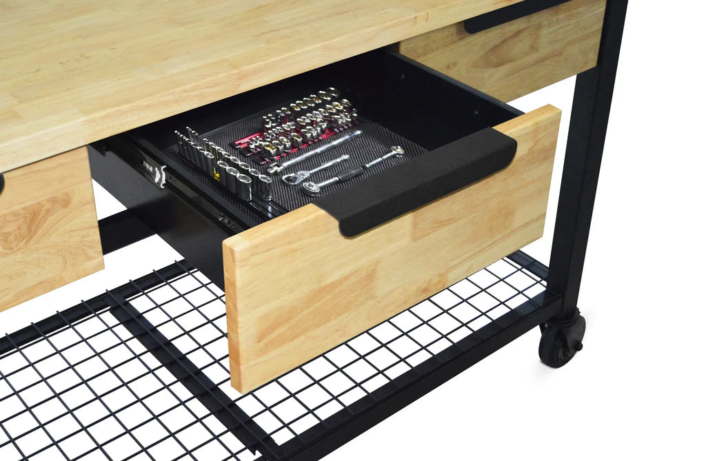 Rove 62" Industrial Metal & Wood Workbench