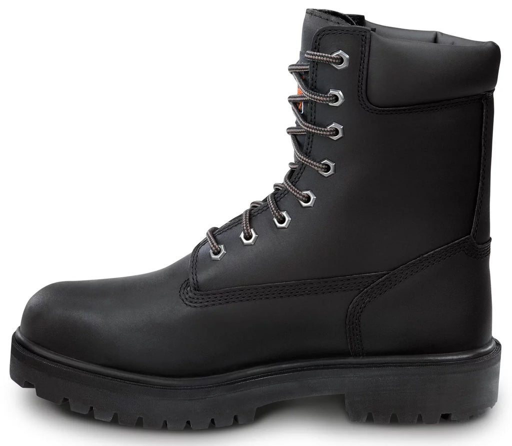 Timberland PRO 8IN Direct Attach Men's, Black, Steel Toe, EH, MaxTRAX Slip Strong WP Boot (11.0 W)