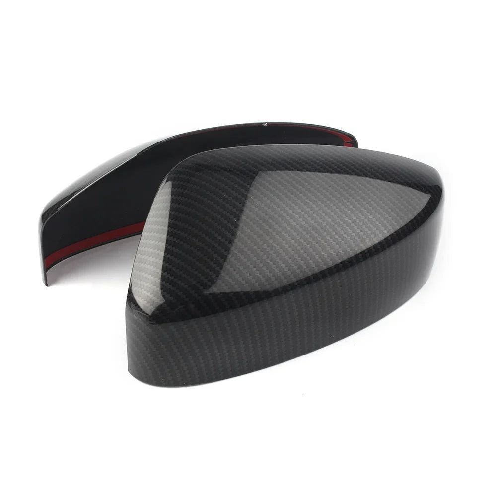 BFY Car Rearview Rear View Mirror Shield Trim For 2017 2018 2019 Mazda CX-5 ABS 2Pcs Carbon Fiber Styling
