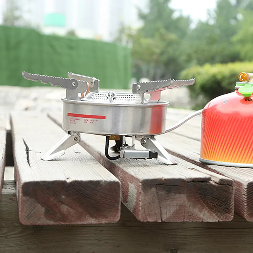 MABOTO BRS-10 Outdoor Portable Camping Picnic Split-Type Stainless Steel Butane Gas Cooker Big Power Large Blaze