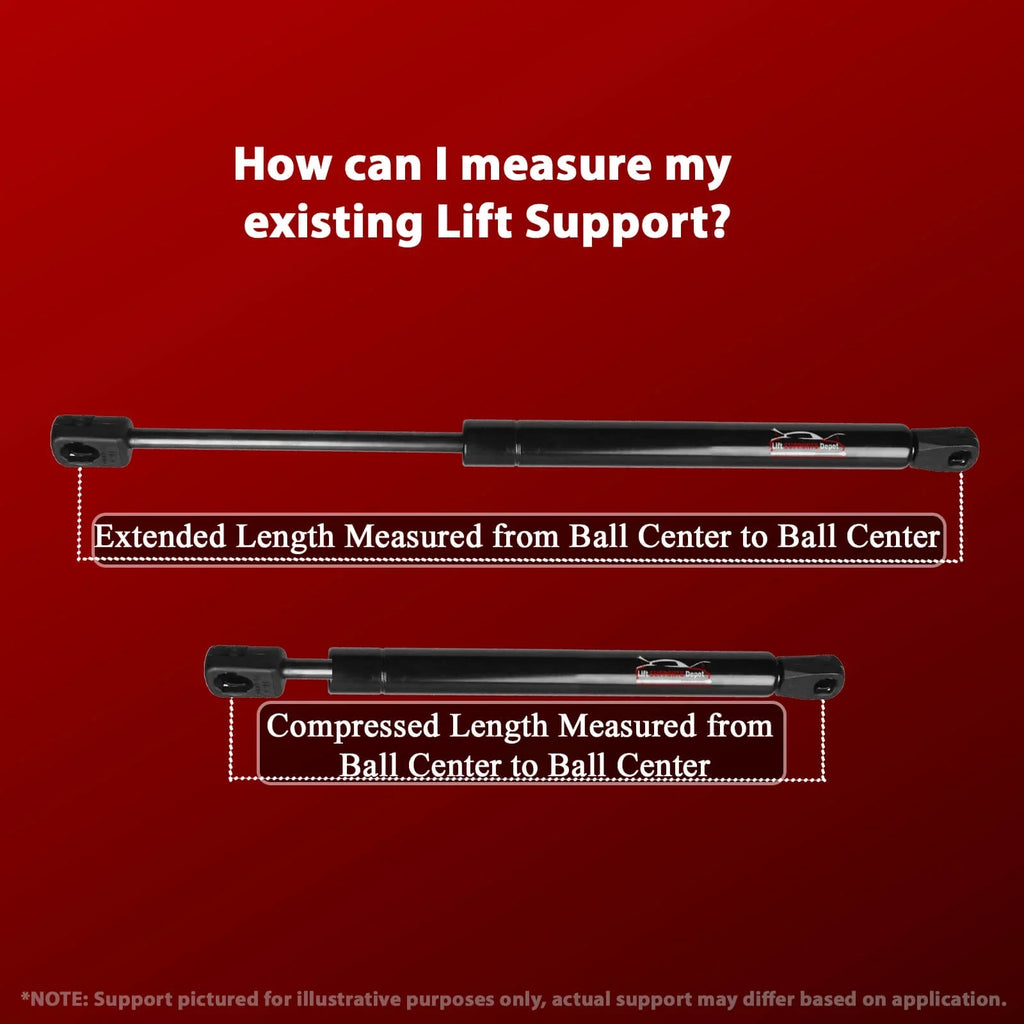 Qty 2 Fitting with Dodge Durango 1998 to 2003 Liftgate Tailgate Supports. Gas Shock - 1999 2000 2001 2002 Lift Supports Depot PM3764-a