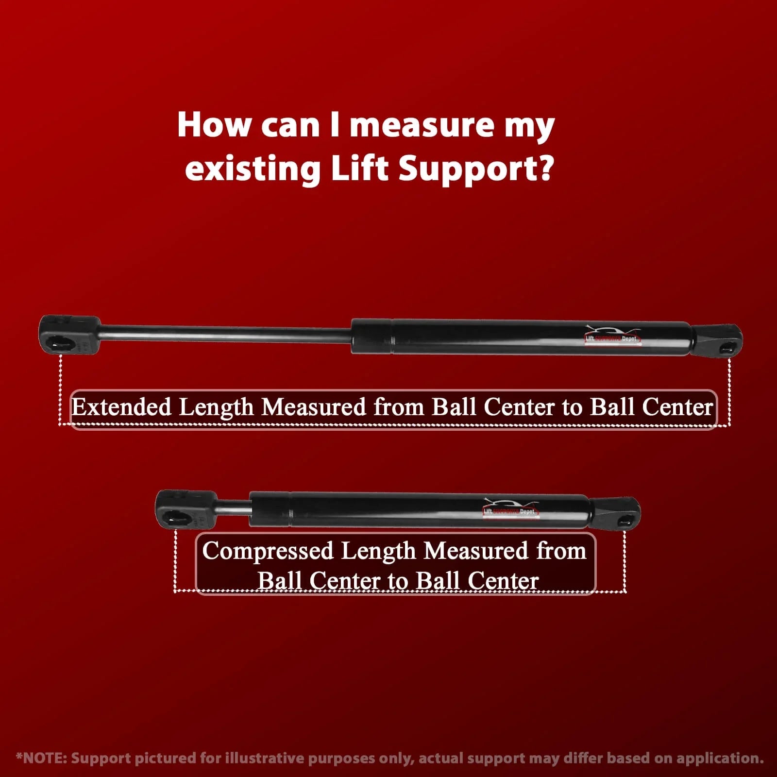 Qty 2 Fitting with Chevrolet Colorado Gmc Canyon 2015 to 2021 Hood Lift. Gas Shock - 2016 2017 2018 2019 2020 2022 Lift Supports Depot PM3866-a