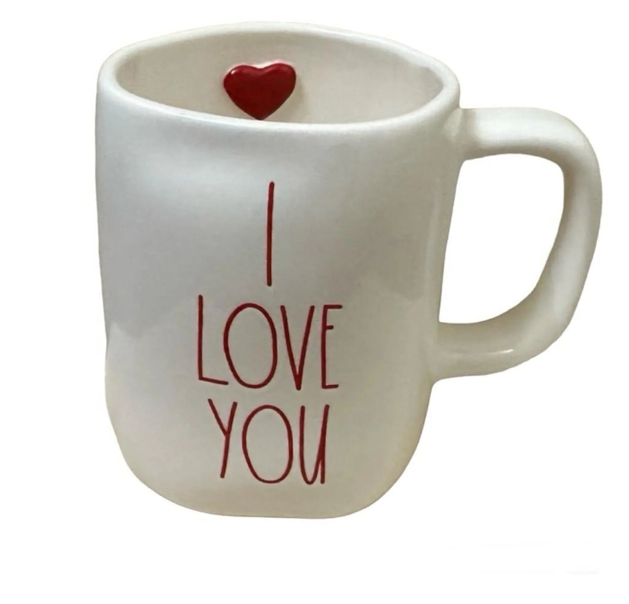 Rae Dunn I Love You Mug with Heart Inside
