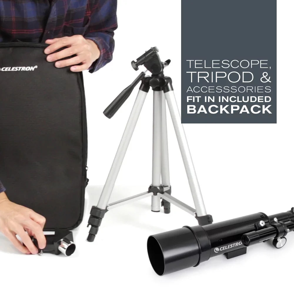 Celestron Travel Scope 60 Portable Telescope with Backpack and Tripod