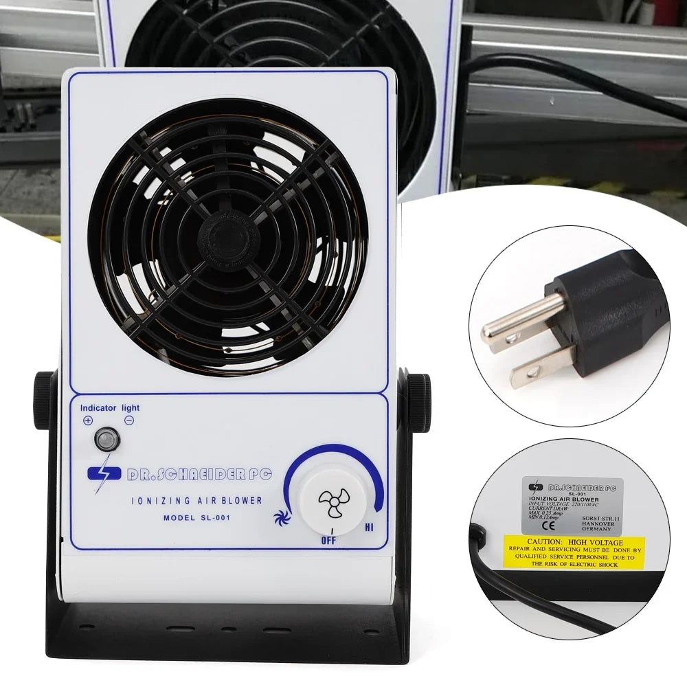 Anqidi Ionizing Air Blower Fan Discharge ESD Static Eliminator Anti-Static Ionizer Machine 110V 60Hz