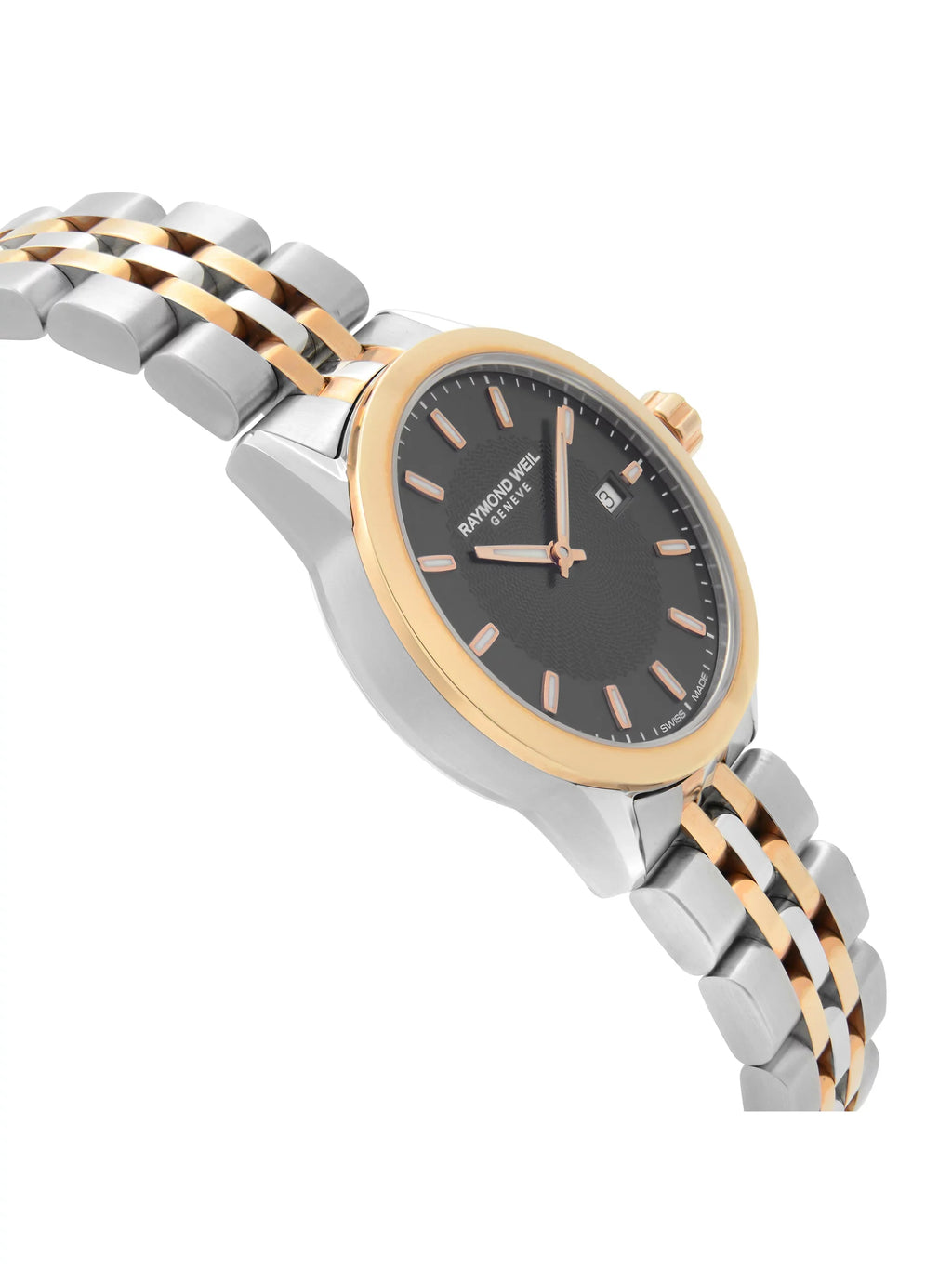 Raymond Weil Freelancer Two-Tone Steel Black Dial Ladies Watch 5629-SP5-20021