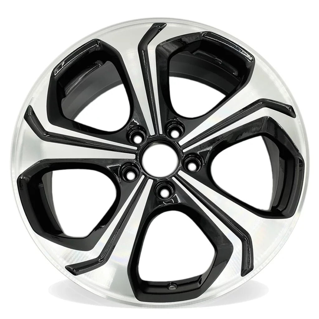 18" SET OF 4 18X7.5 Machined BLACK Wheels For 2014 2015 Honda Civic OEM Standard Replacement Rim