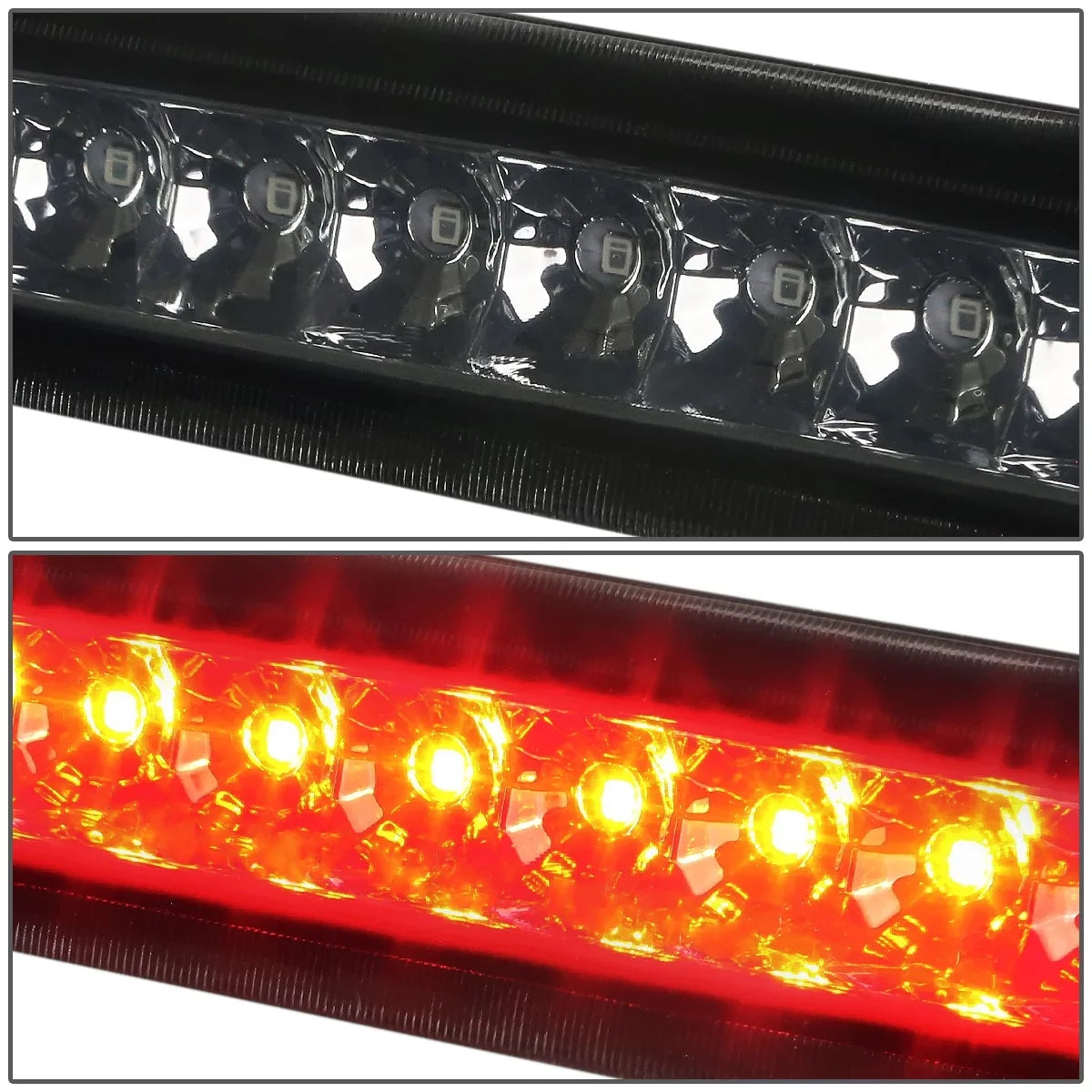 DNA Motoring 3BL-4RUNNER03-LED-SM For 2003 to 2009 Toyota 4Runner N210 Rear LED 3rd Third Tail Brake Light Stop Lamp Smoked Housing 04 05 06 07 08