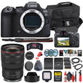 Canon EOS R6 Mark II Mirrorless Camera (5666C002) + Canon RF 24-70mm Lens + 64GB Memory Card + Case + Corel Photo Software + 2 x LPE6 Battery + External Charger + Card Reader + More