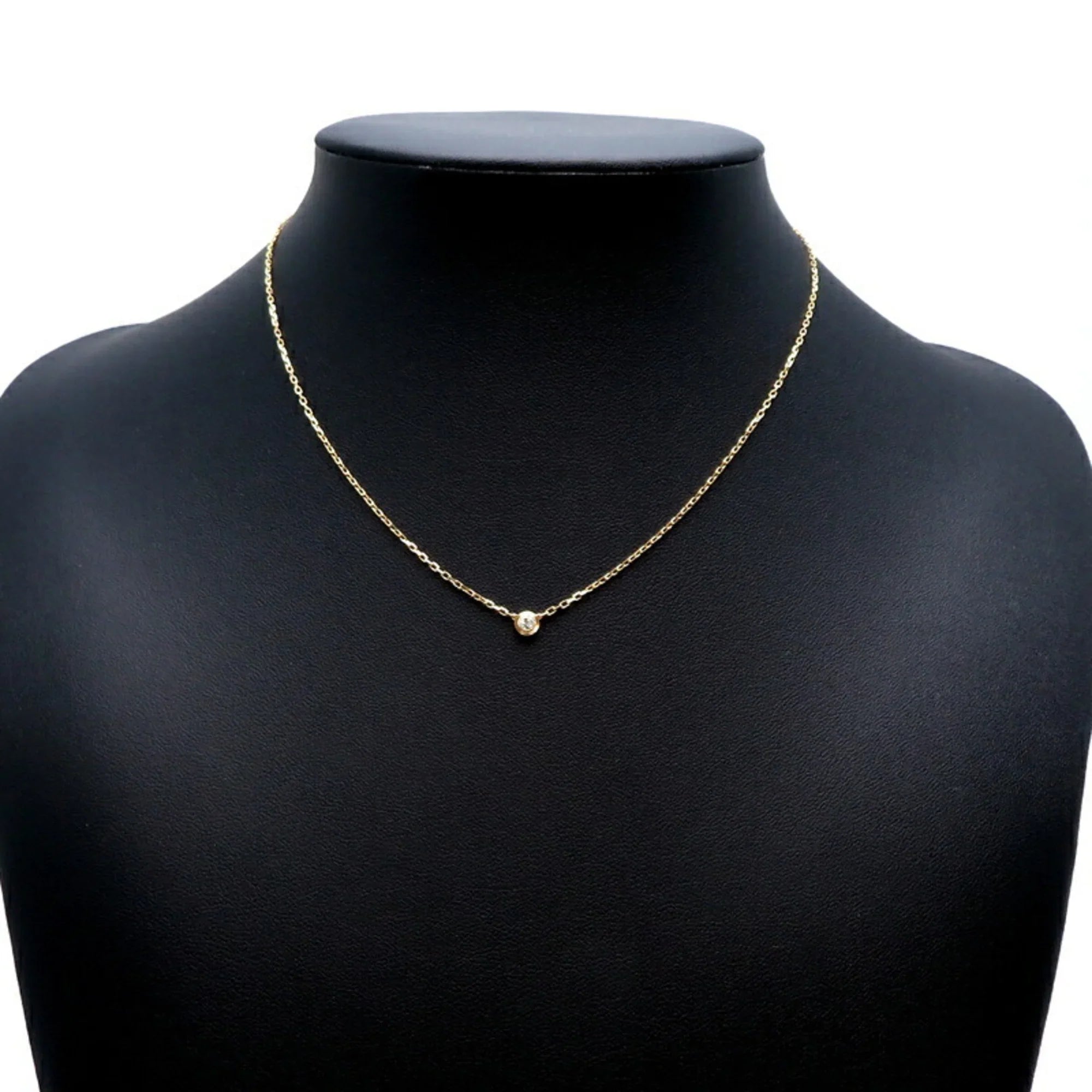 Pre-Owned Cartier 0.09ct Diamond Amour SM Ladies Necklace B7215800 750 Yellow Gold (Good)
