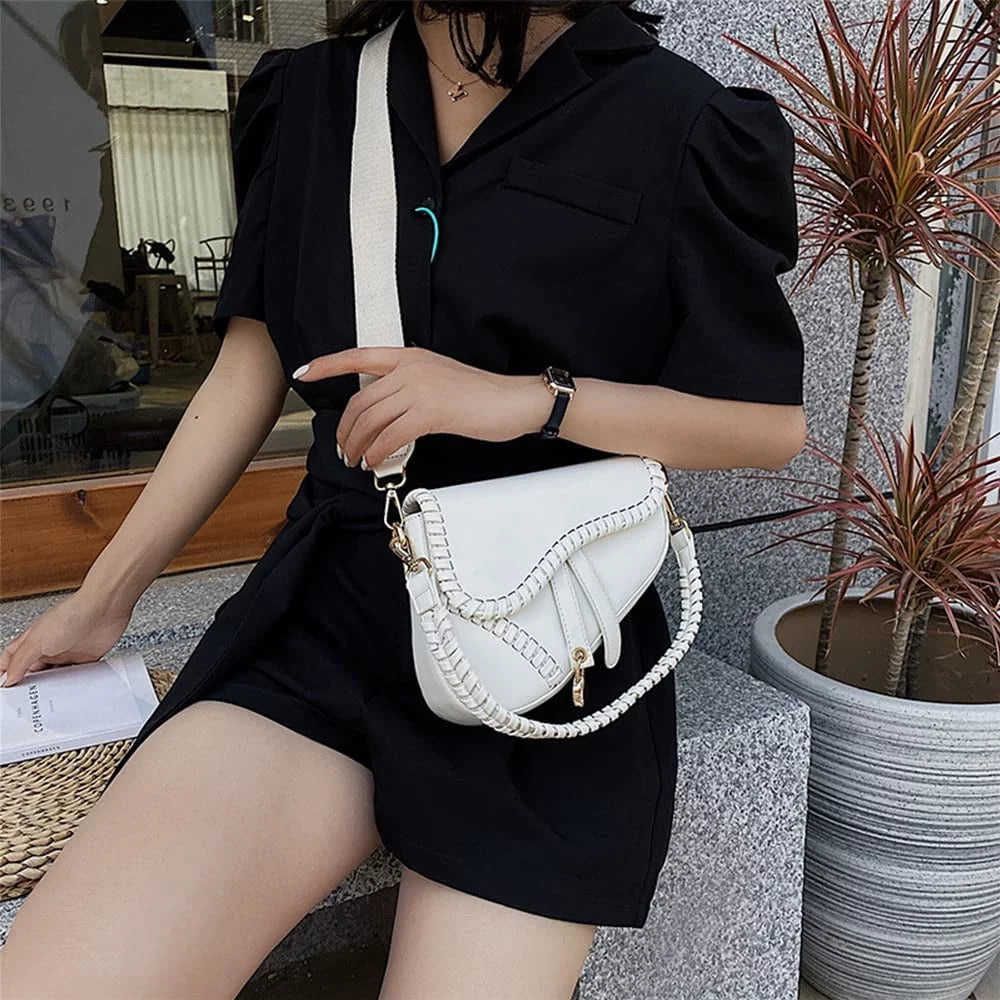 Junior 2023 New Women's Saddle Shoulder Bag Handbag Small Crossbody Bag Shoulder Bag Handbag